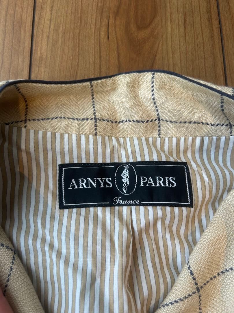ARNYS PARIS ベスト 52サイズ チェック柄