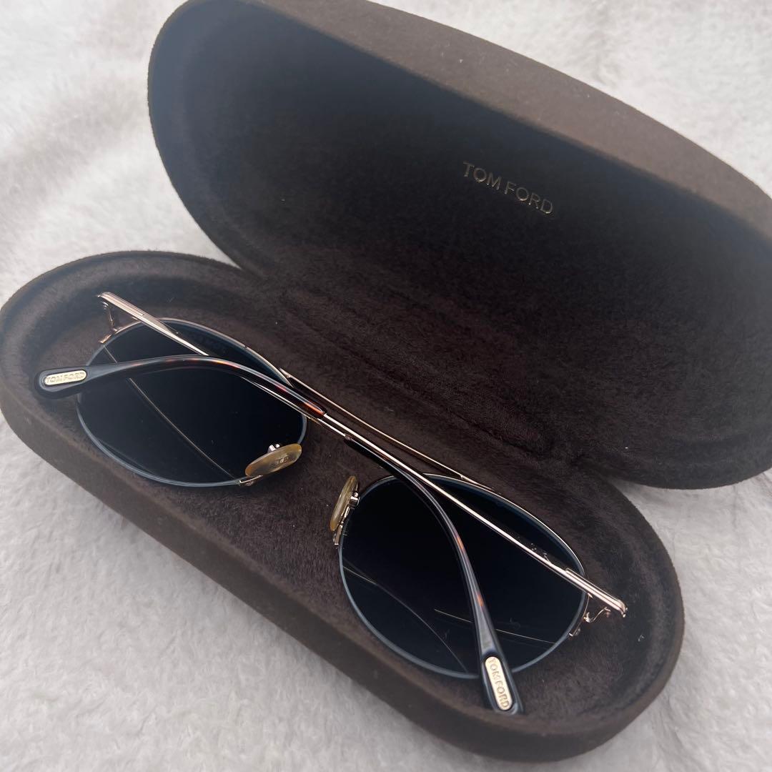 美品✨TOM FORD ゴールド ブルーレンズ サングラス