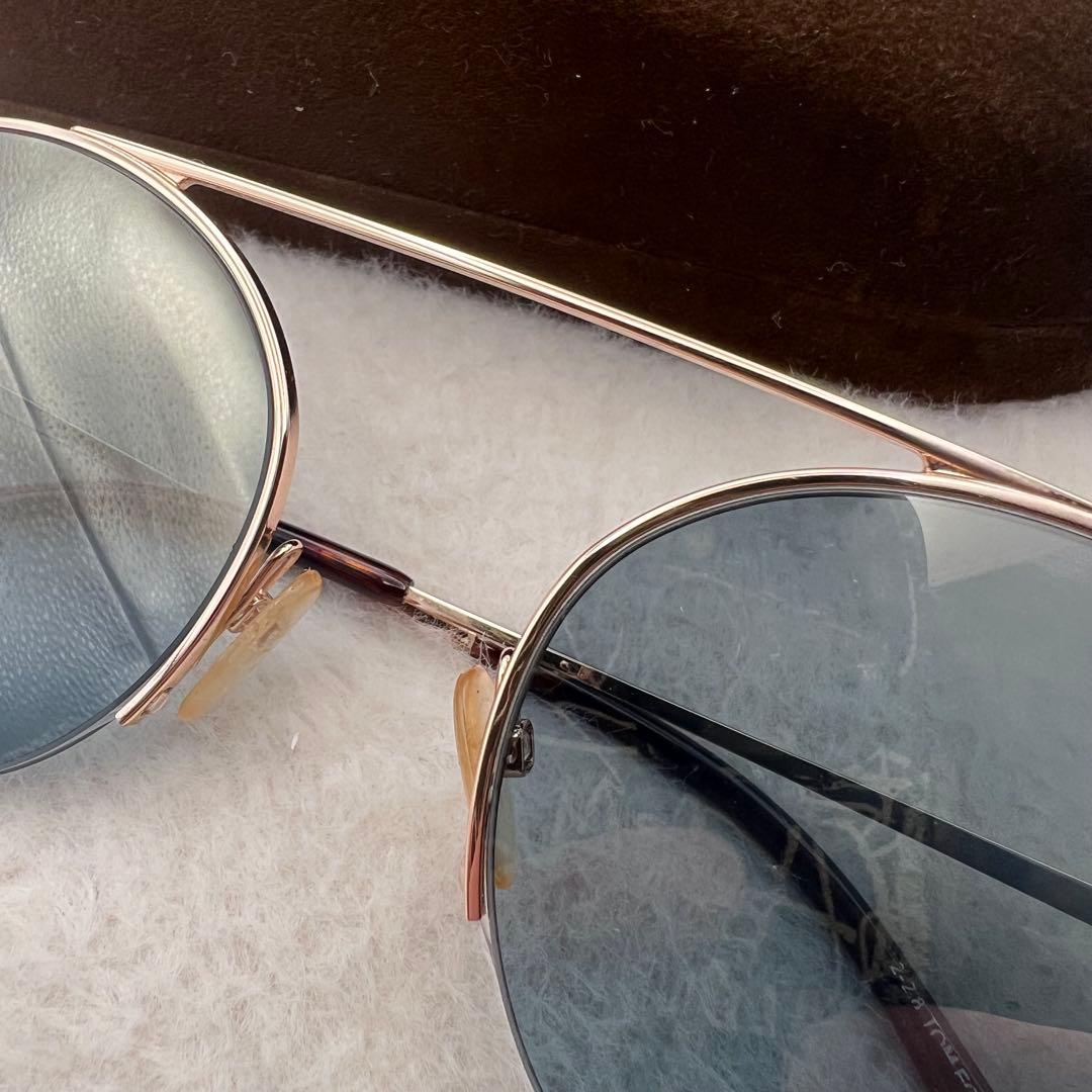美品✨TOM FORD ゴールド ブルーレンズ サングラス
