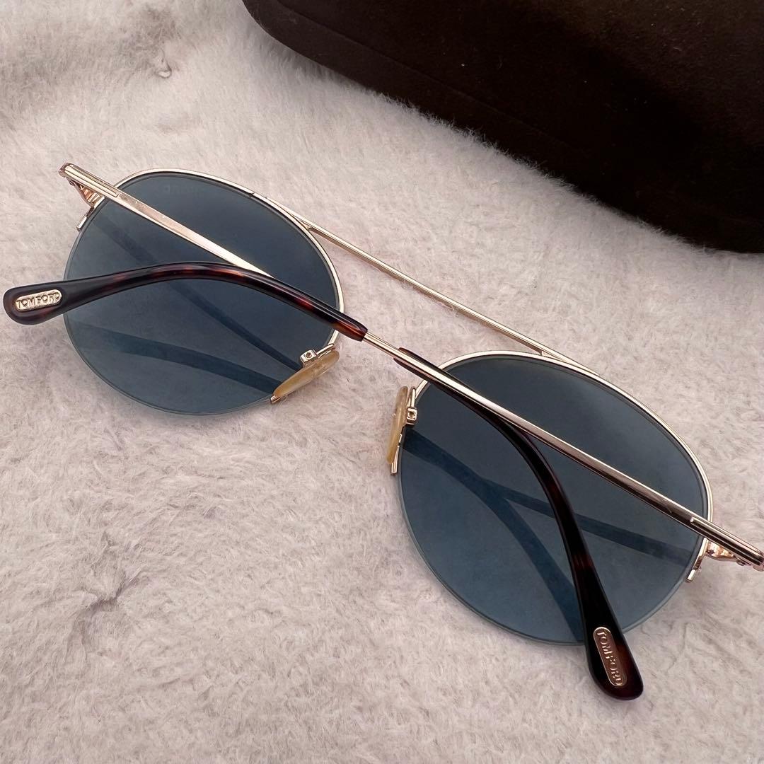 美品✨TOM FORD ゴールド ブルーレンズ サングラス