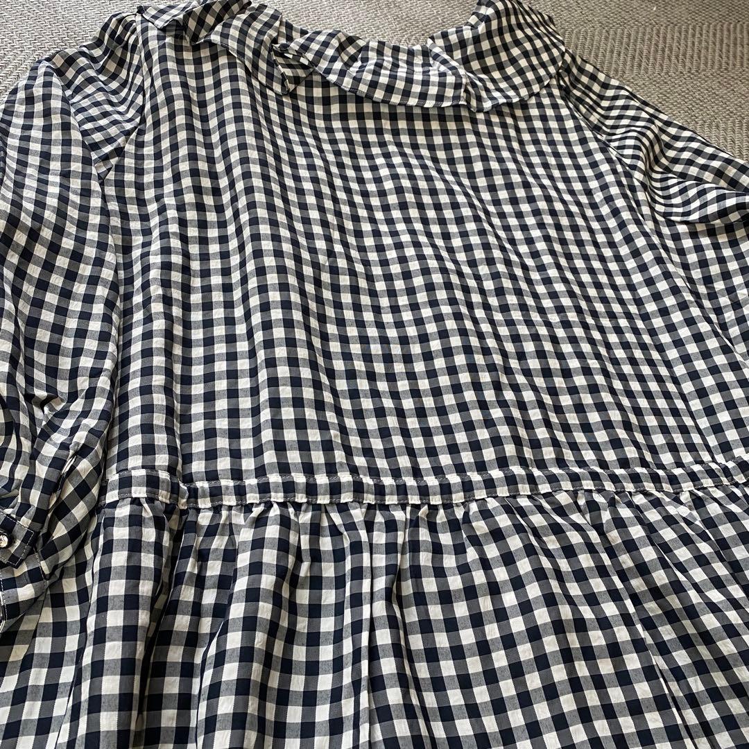 美品✨フランシュリッペ ギンガムチェック　ロングワンピース fl5 3L
