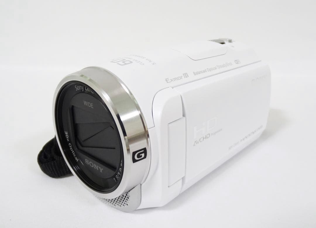 【ほぼ新品】 ソニー Sony HDR-CX680 ホワイト ビデオカメラ 元箱