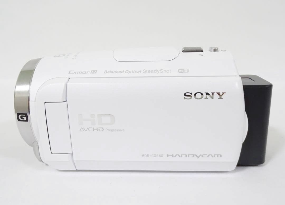 【ほぼ新品】 ソニー Sony HDR-CX680 ホワイト ビデオカメラ 元箱