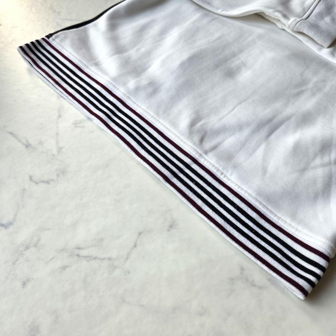 BURBERRY BLACK LABEL トラックジャケット L 白 刺繍ロゴ
