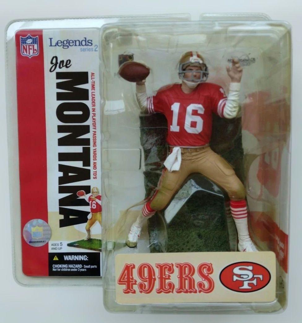 (未開封品)マクファーレンNFL ジョー・モンタナ フィギュア 2体セット