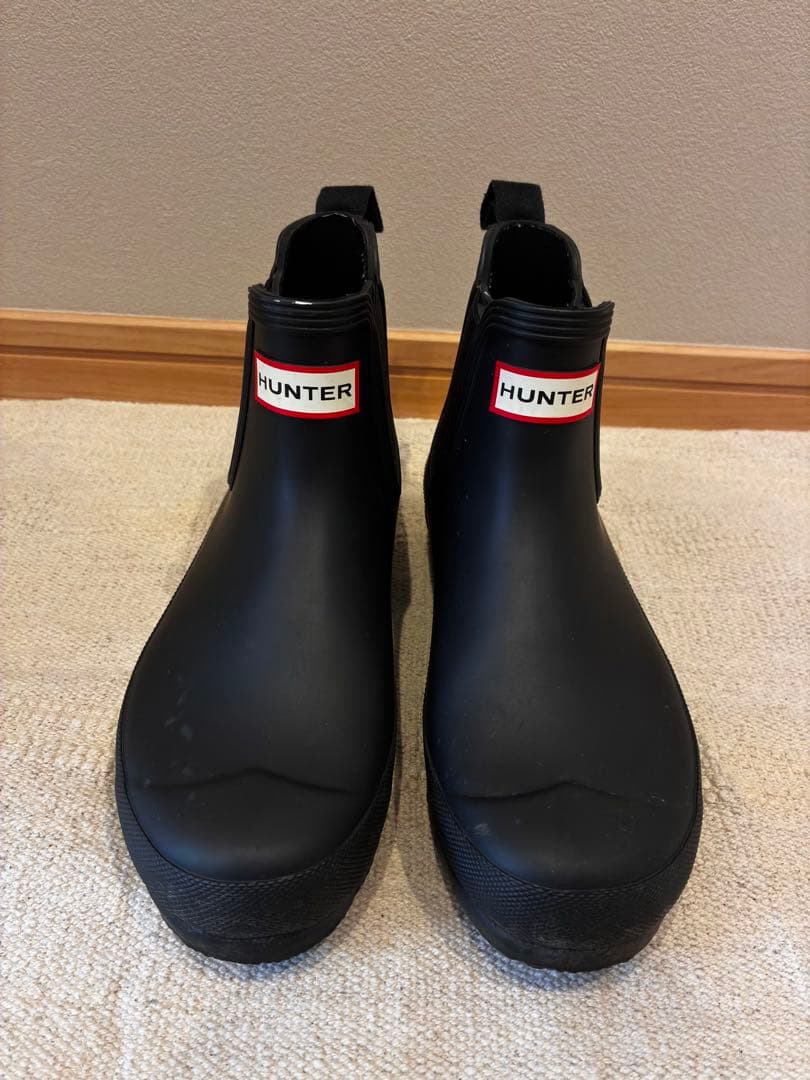 HUNTER ブラック レインブーツ UK5 EU38 US7 ハンター 長靴