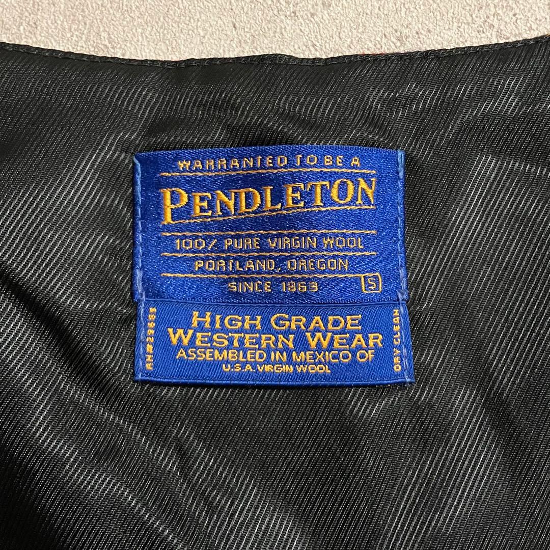 PENDLETON ペンドルトン バージンウール ベスト コンチョボタン