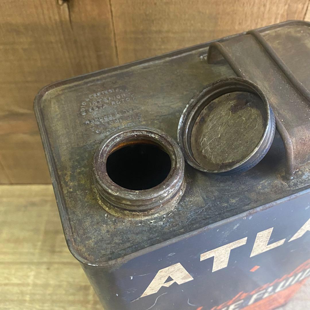 ATLAS★OIL CAN/オイル缶★アンティークUSAビンテージ雑貨アメリカ