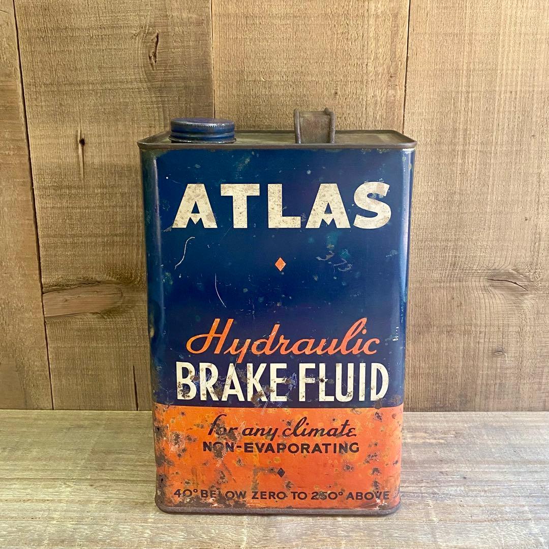 ATLAS★OIL CAN/オイル缶★アンティークUSAビンテージ雑貨アメリカ