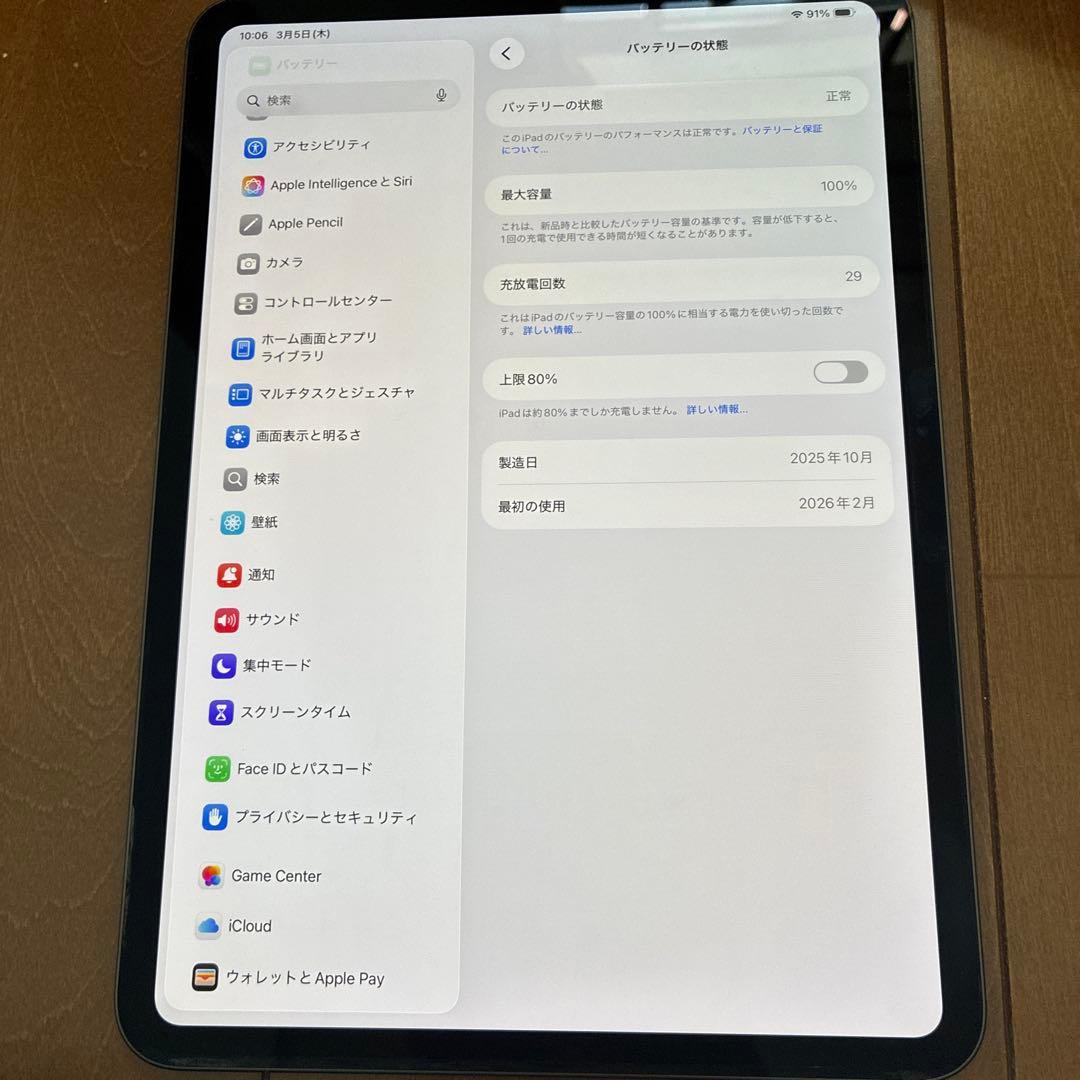 iPad本体 iPad Pro M5 Wi-Fi 256GB