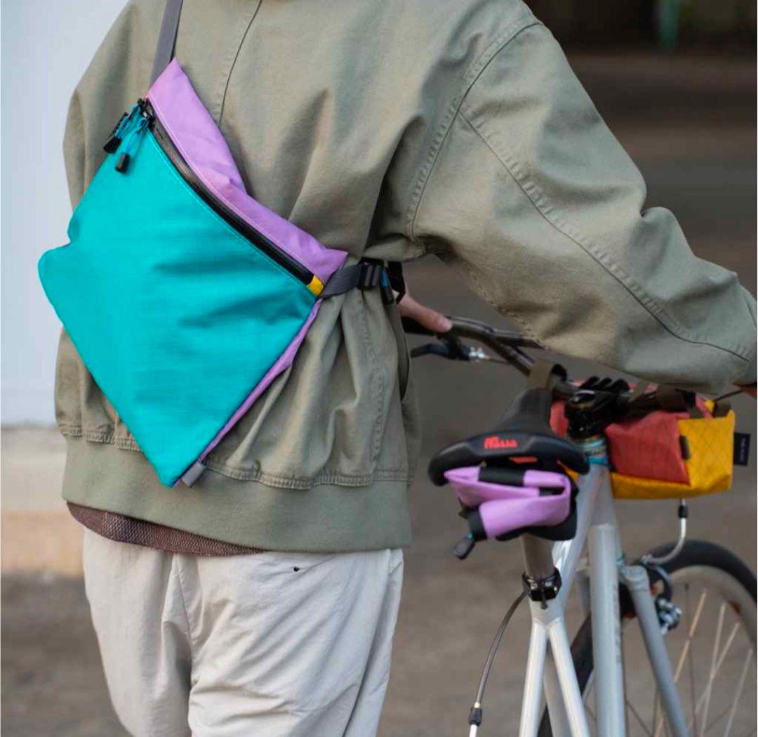【完売品】YANCO サコッシュ ターコイズ ECO-PAC BLUELUG