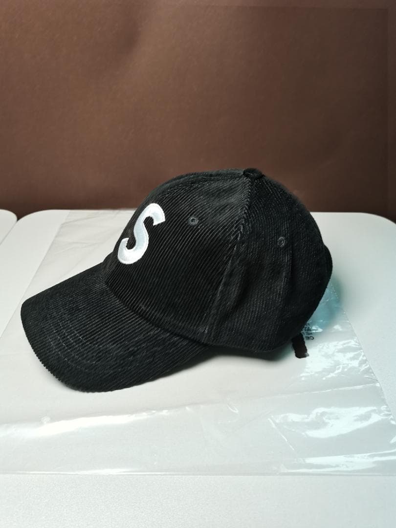 SUPREME コーデュロイ ベースボールキャップ 黒