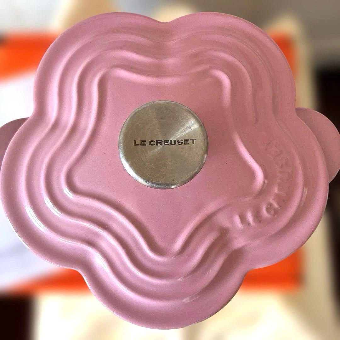 ルクルーゼ LE CREUSET ココット フルール 16cm ローズ