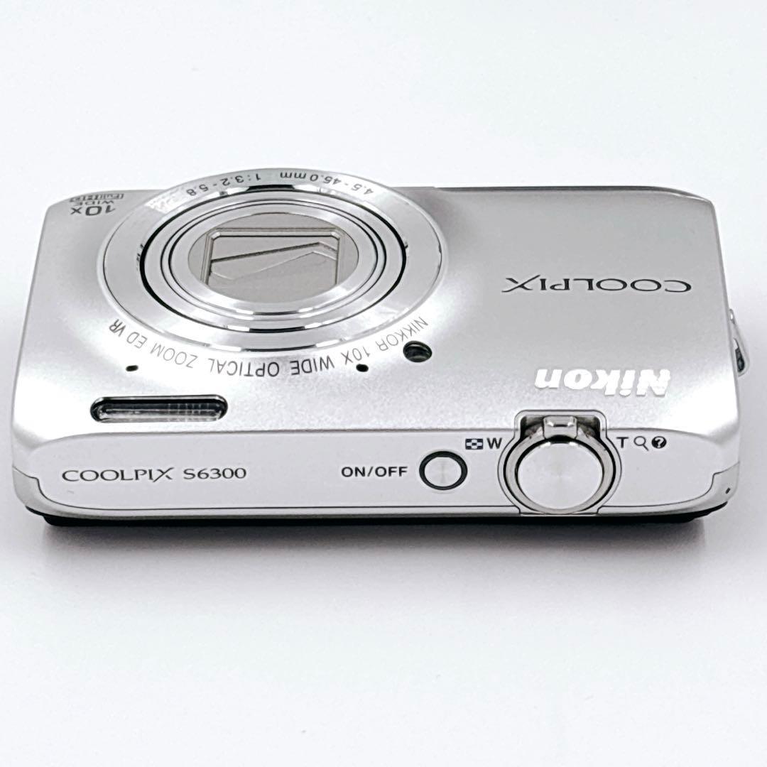 極美品 Nikon ニコン COOLPIX S6300 シルバー デジカメ