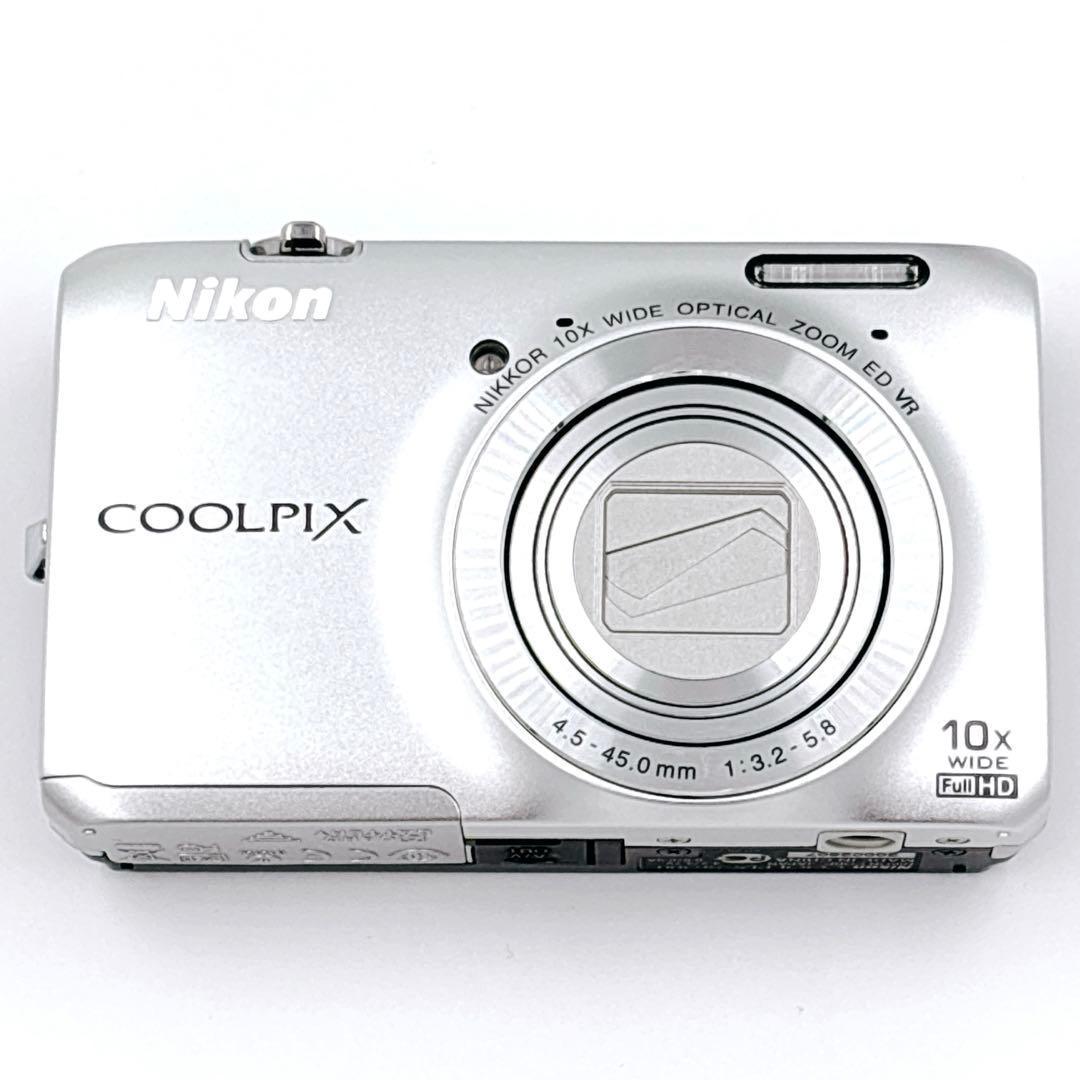 極美品 Nikon ニコン COOLPIX S6300 シルバー デジカメ