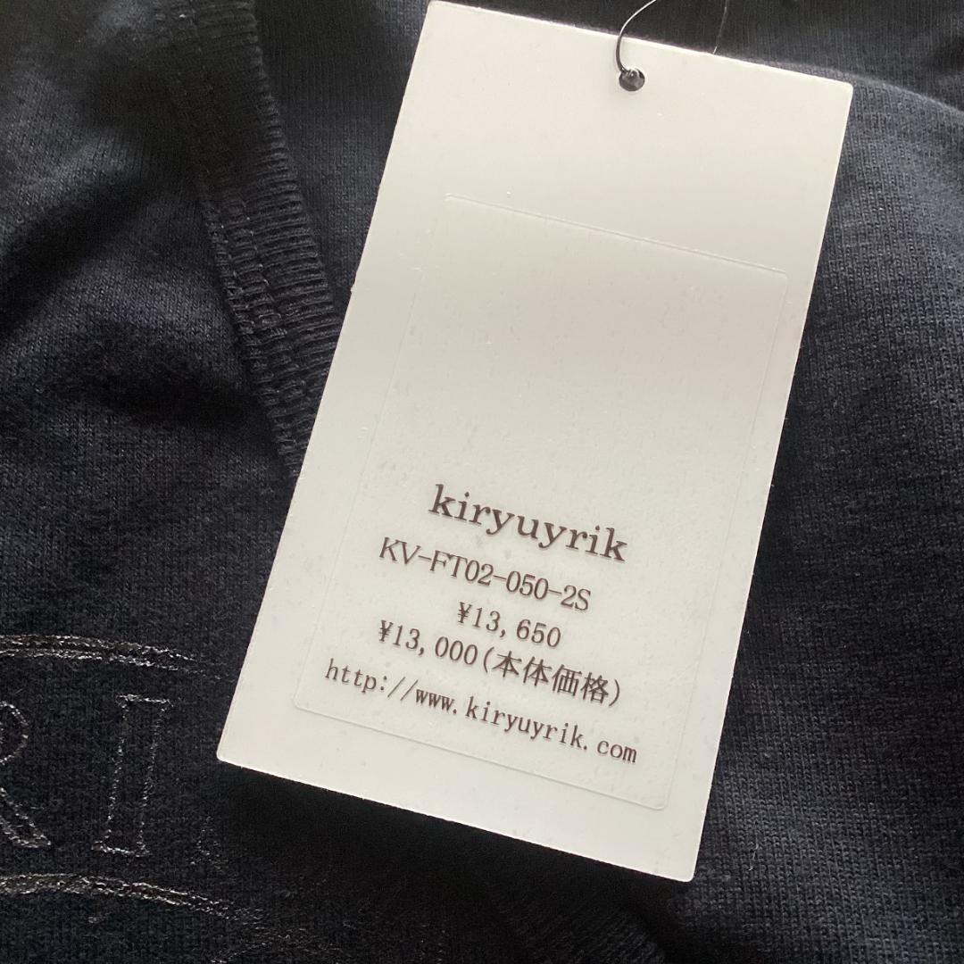 kiryuyrik キリュウキリュウ Vネック ブラック Tシャツ 半袖