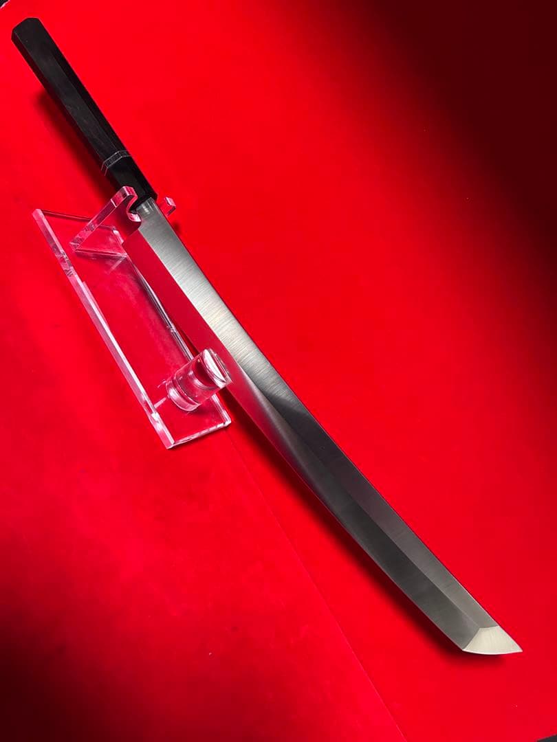包丁　大型刺身包丁　マグロ包丁　先丸型　鬼反り　箱付　未使用品