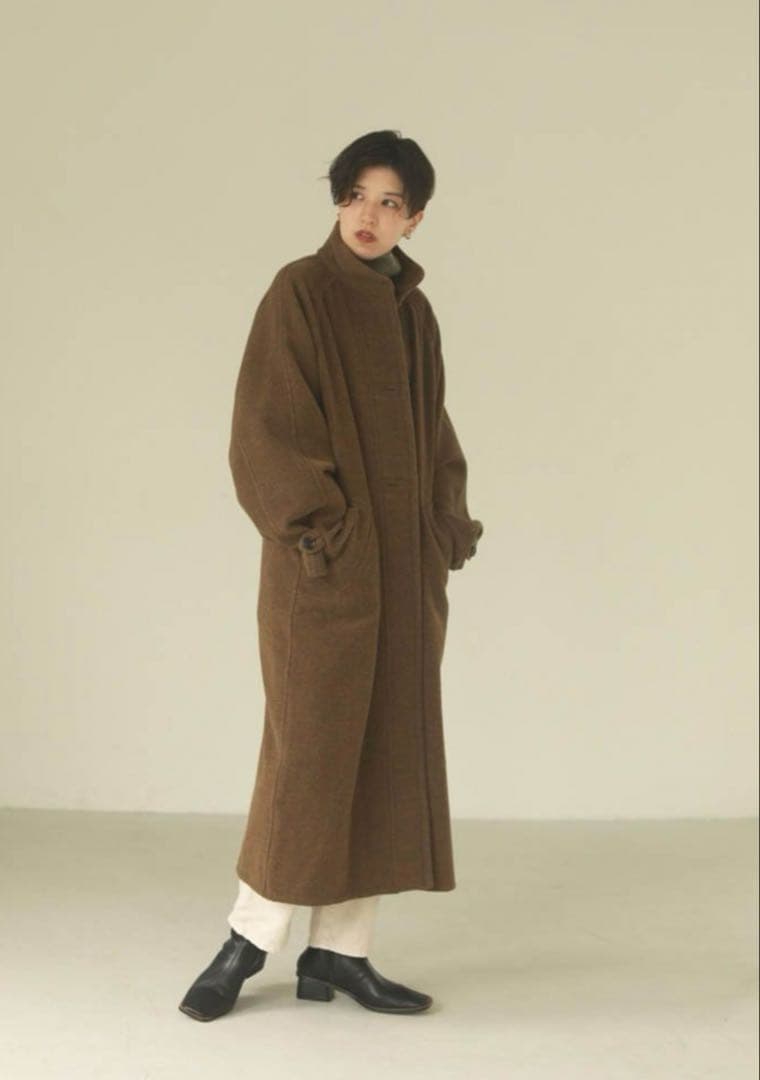 削除予定あり/todayful ウールコートsize38