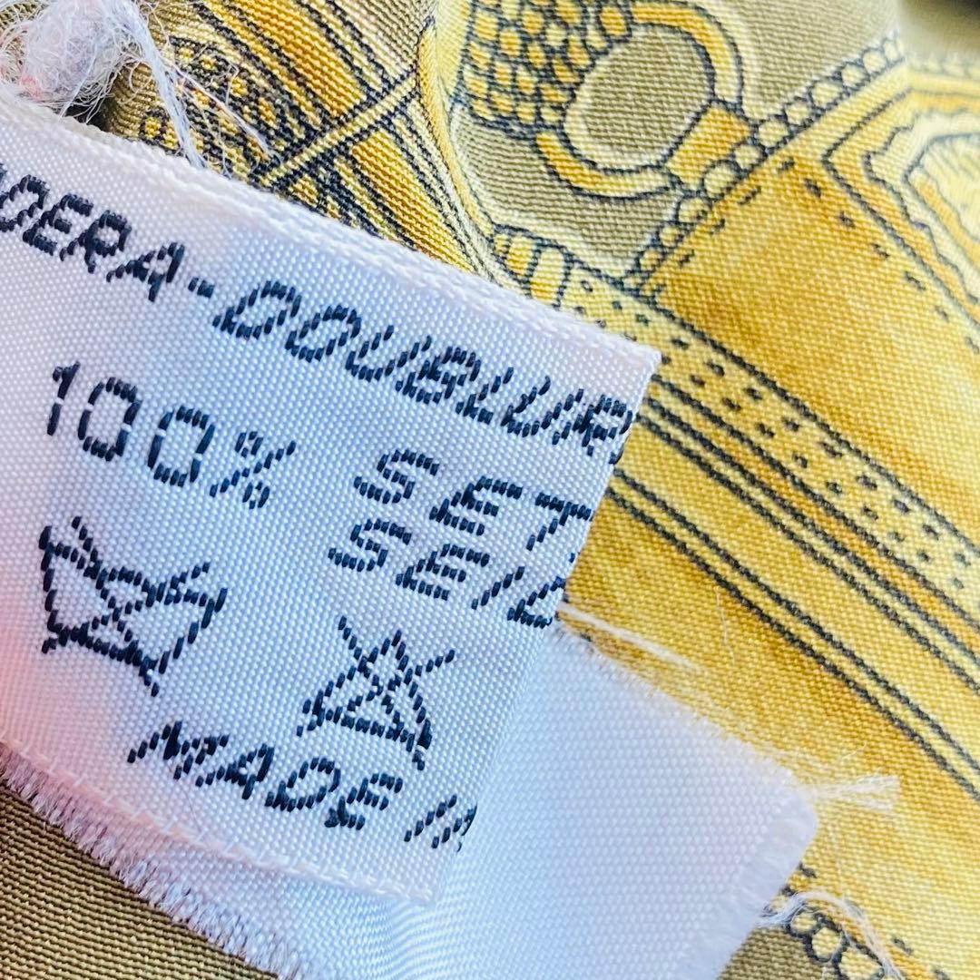 HERNO ヘルノ　シルク100% 2way トレンチコート　総柄　アイボリー