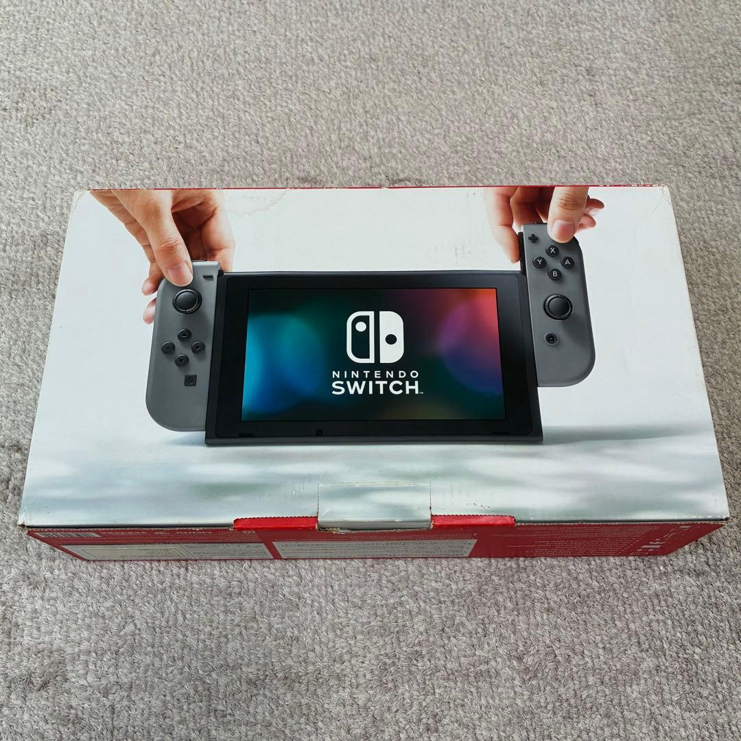 Nintendo Switch 本体 グレー 付属品とハンドル付き