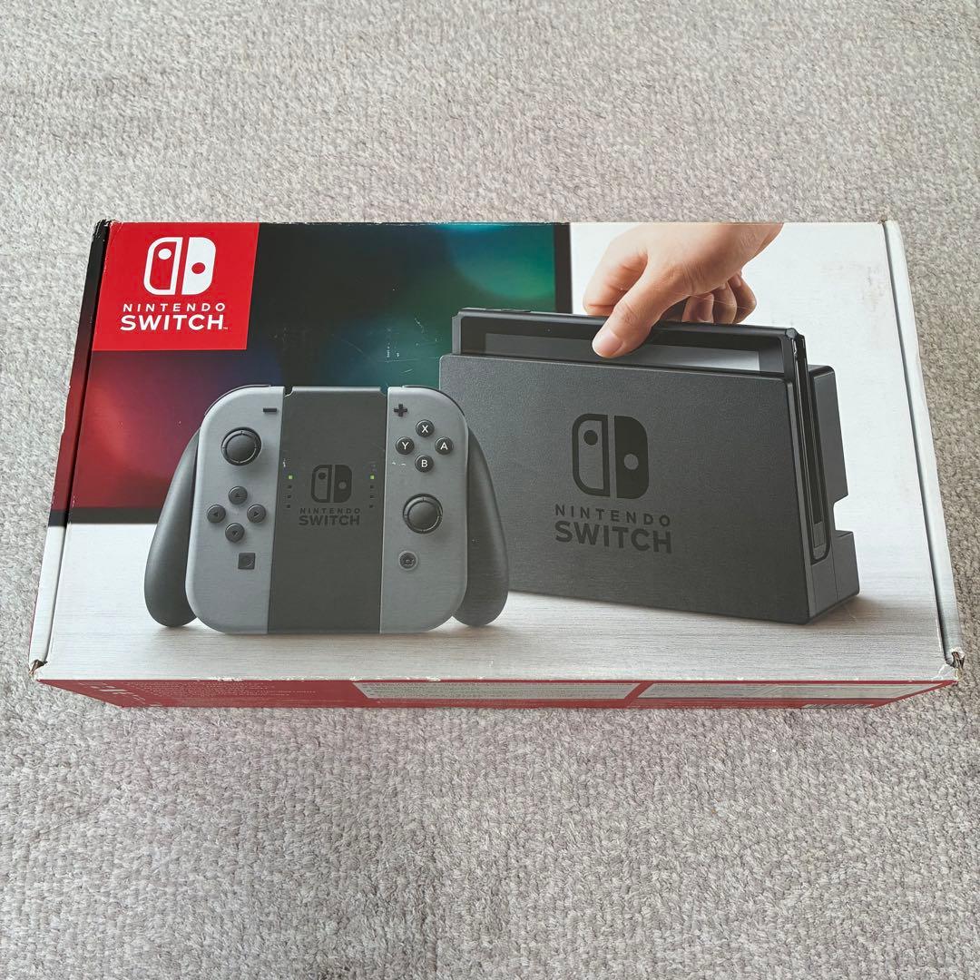 Nintendo Switch 本体 グレー 付属品とハンドル付き