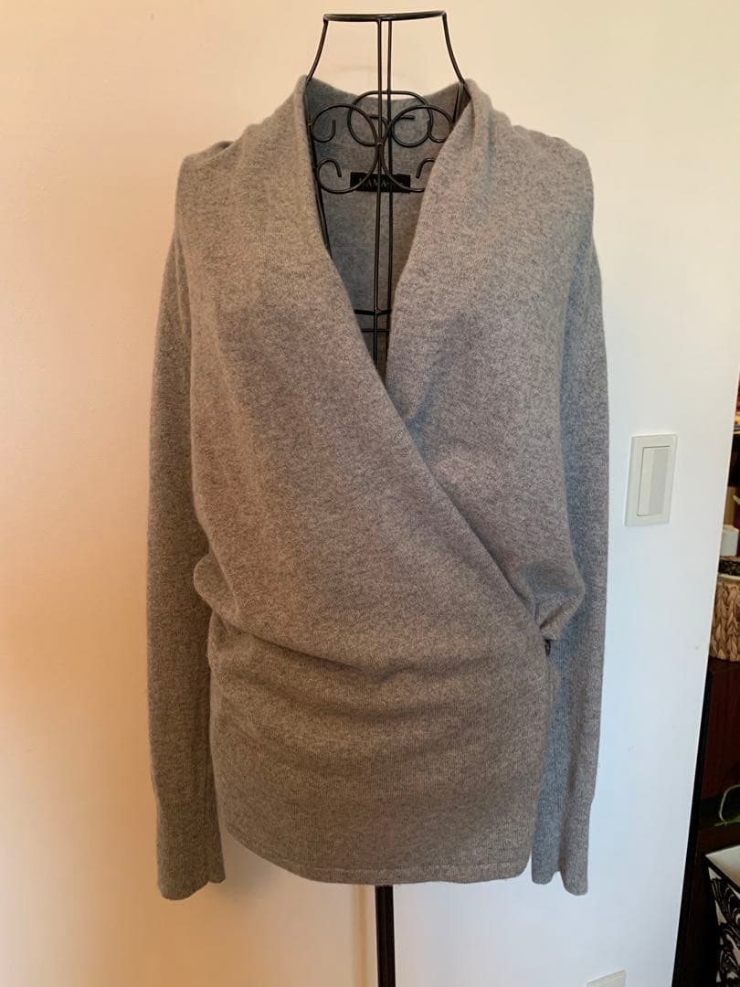 【DAMA collection】カシミヤ100% カシュクールカーディガン