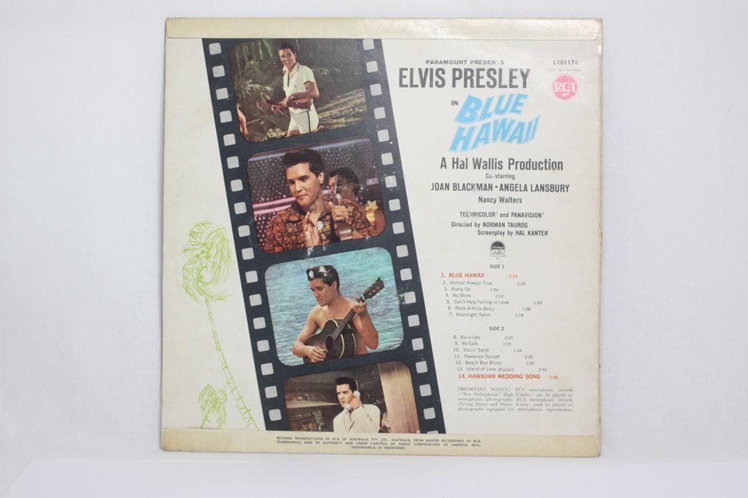 豪LP Elvis Presley Blue Hawaii オーストラリア盤モノ