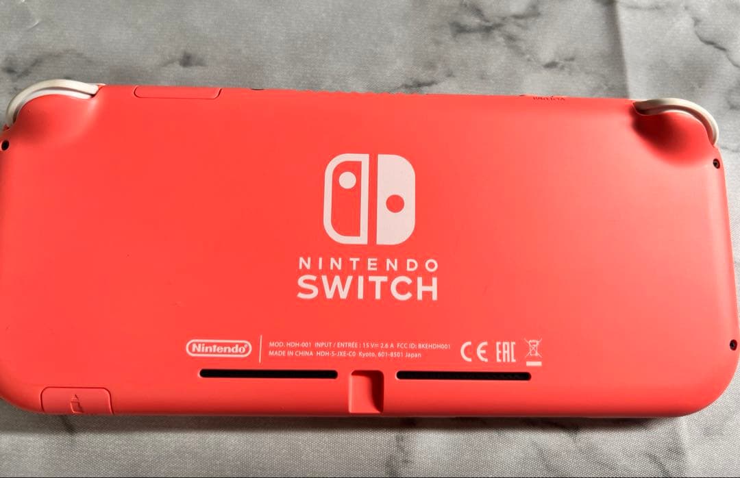 ジャンク品　Switch Lite ピンク　ACアダプター付き