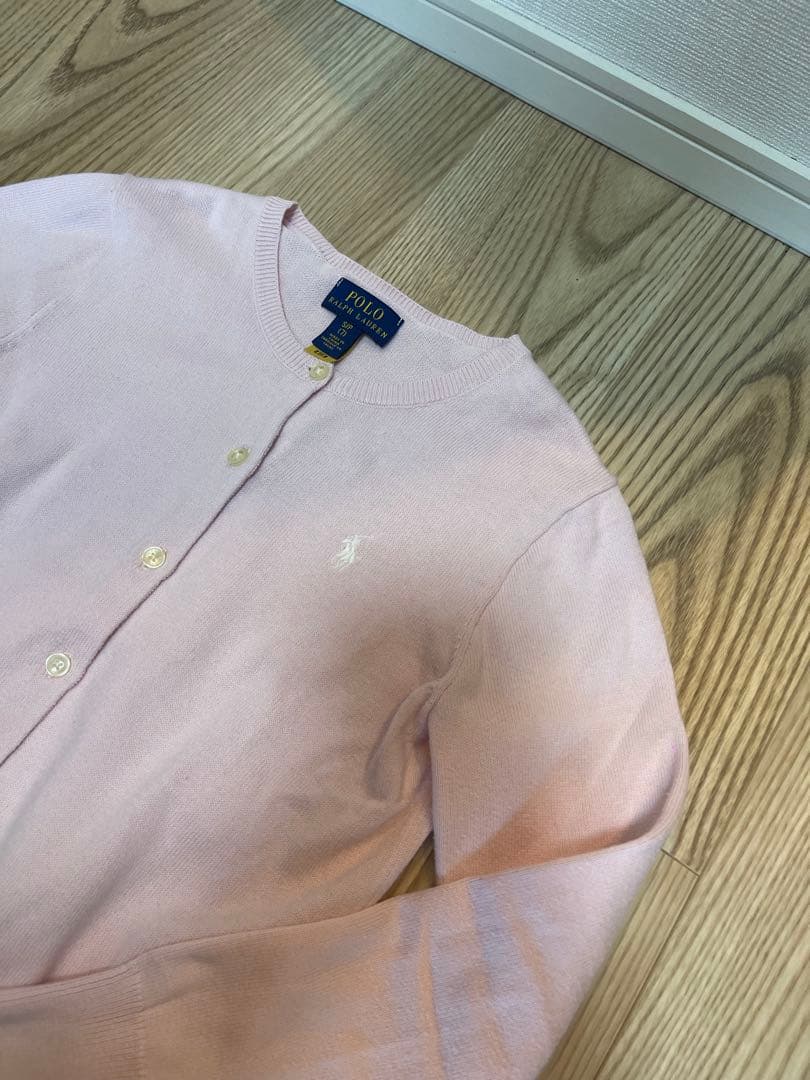 美品　Polo Ralph Lauren ピンク カーディガン XS 現行タグ