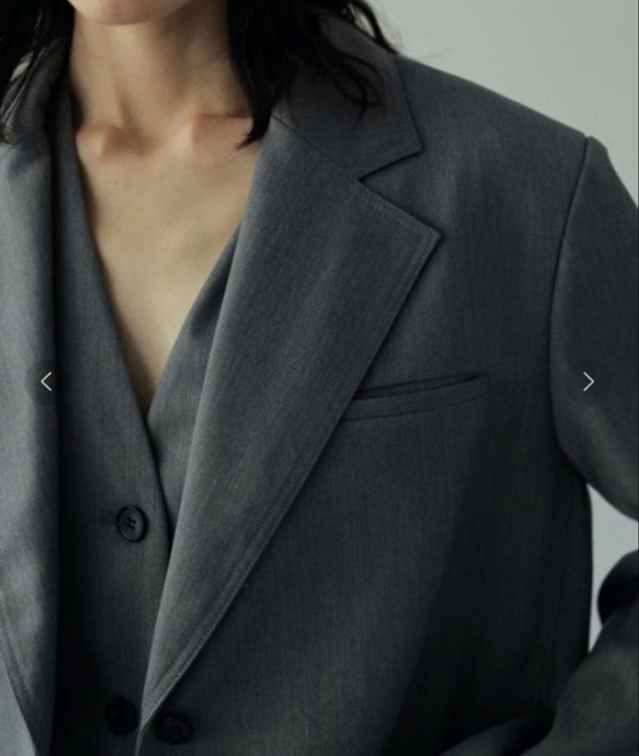 超美品 anuke アンヌーク Twill Over Jacket 38