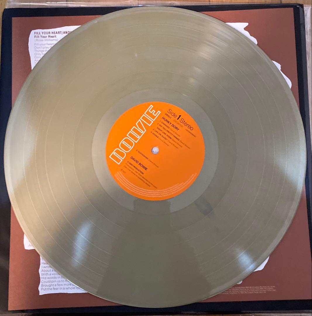 稀少Goldプレミア高音質ハンキーDavid Bowieデヴィッドボウイレコード