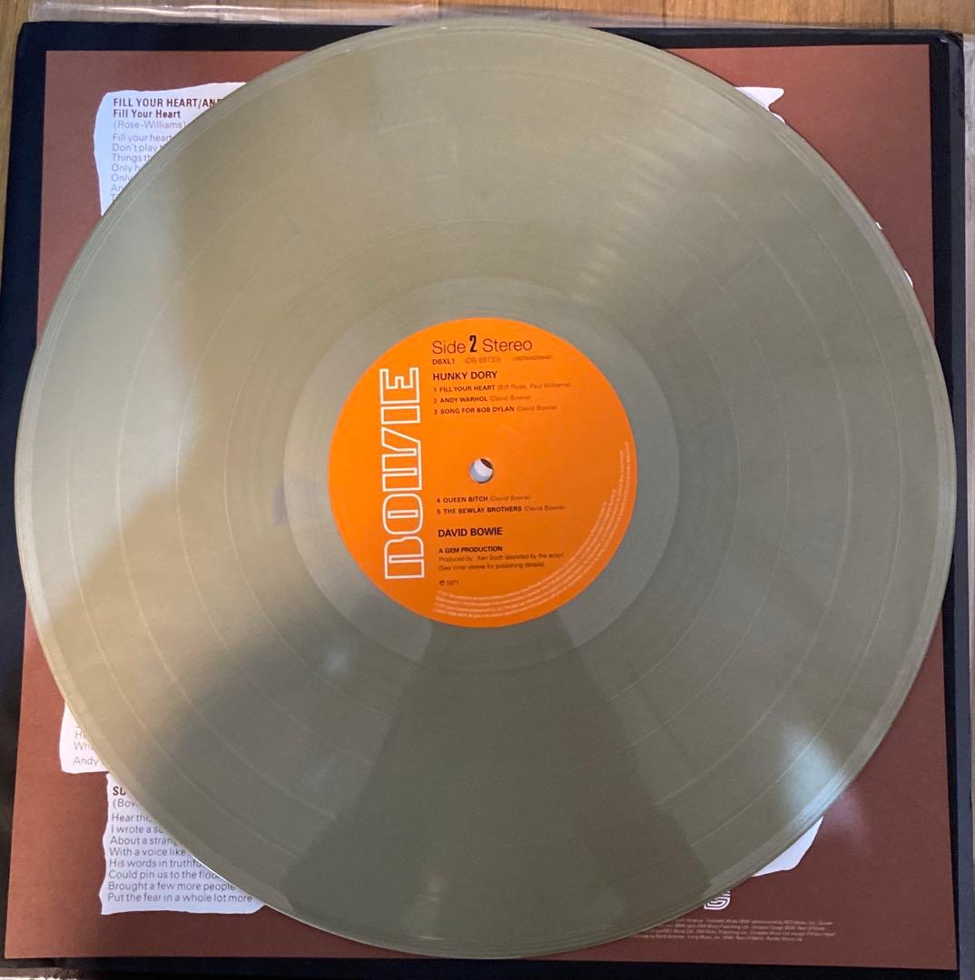 稀少Goldプレミア高音質ハンキーDavid Bowieデヴィッドボウイレコード