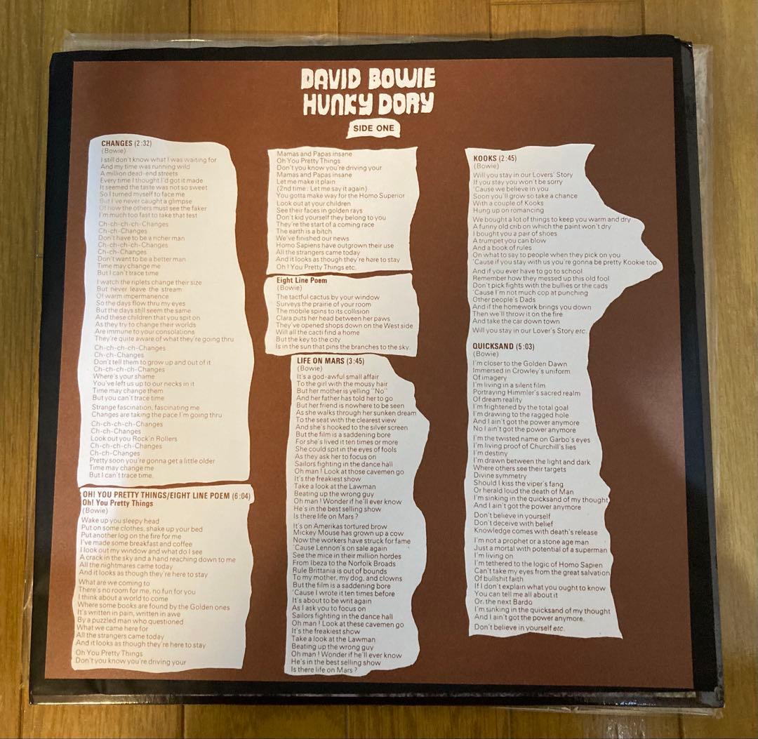 稀少Goldプレミア高音質ハンキーDavid Bowieデヴィッドボウイレコード