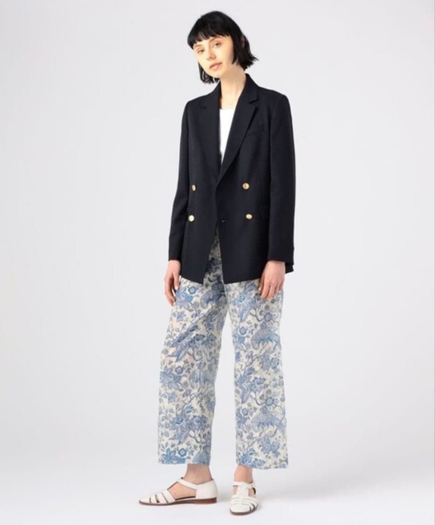 ウールギャバジン ダブルブレストジャケット