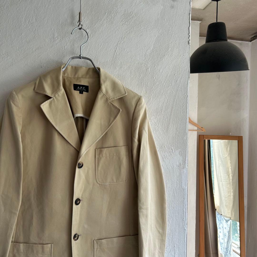 90S フランス製 A.P.C コットン テーラードジャケット APC