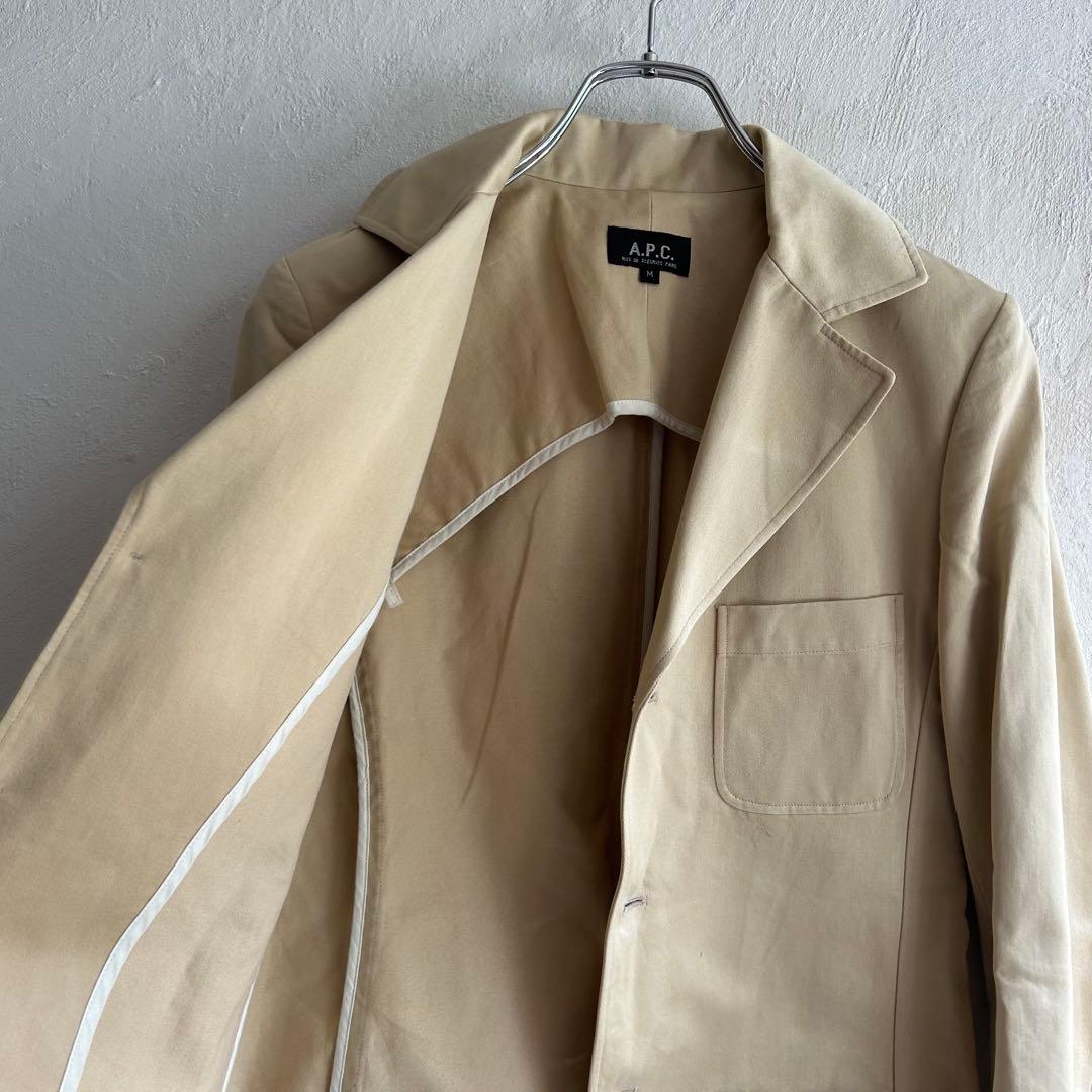 90S フランス製 A.P.C コットン テーラードジャケット APC