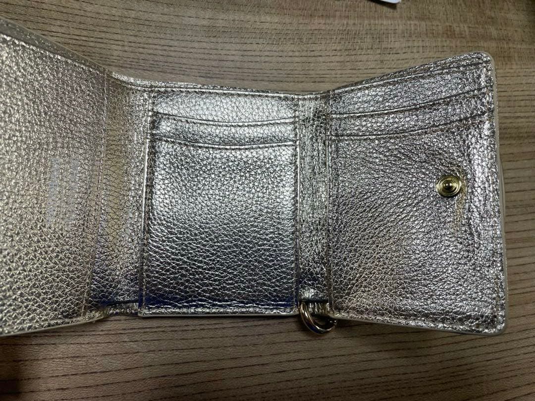 新品★HASHIBAMI PECHINCHAR 三つ折り財布　ゴールド