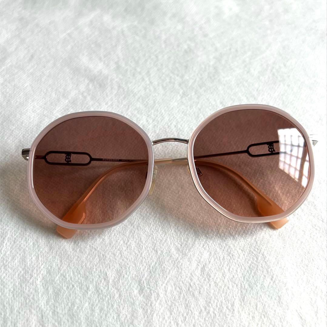 BURBERRY サングラス ピンク×シルバー MADE IN ITALY
