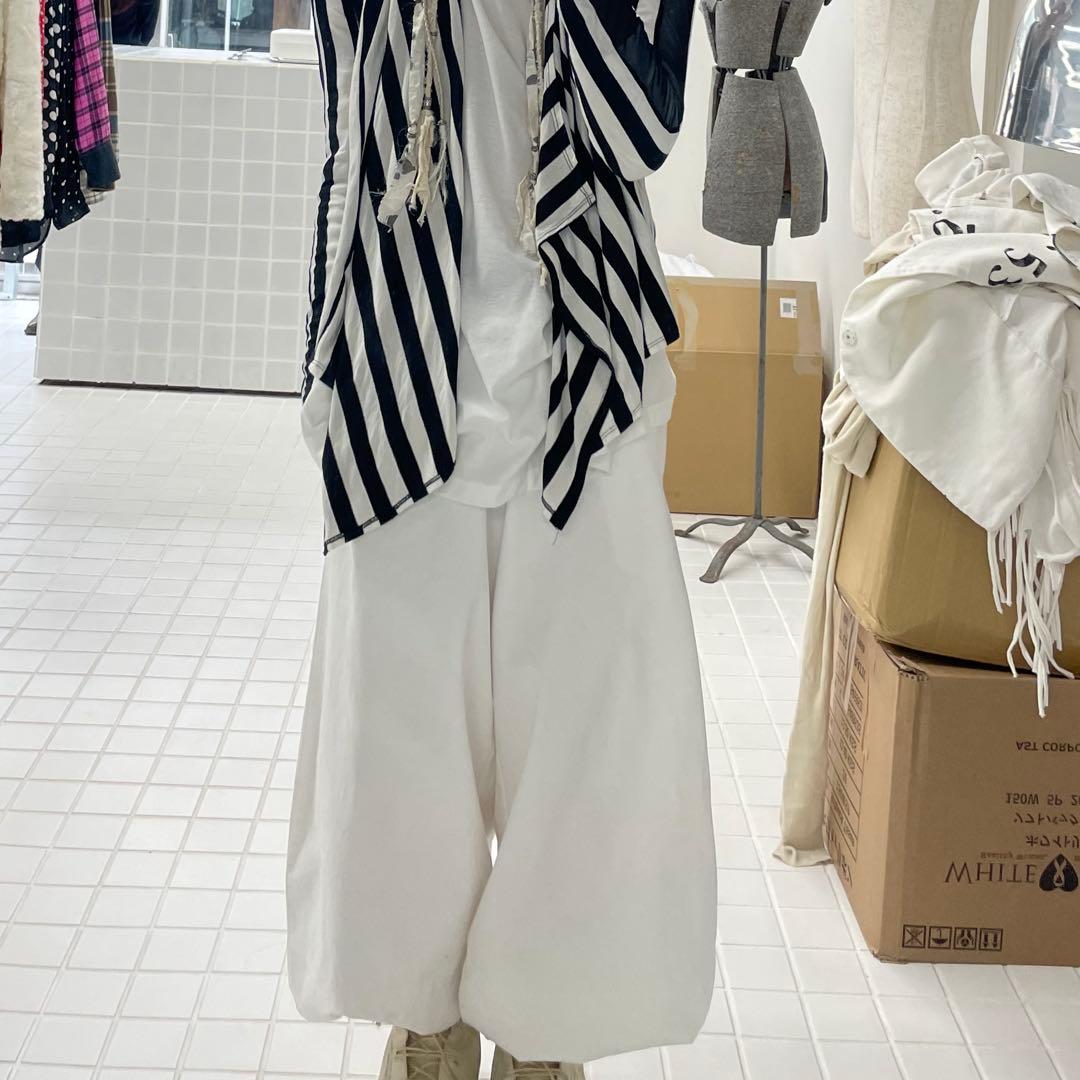 archive 00s ワイドパンツ サルエル 亜熱帯 白 シンヤコズカ 風