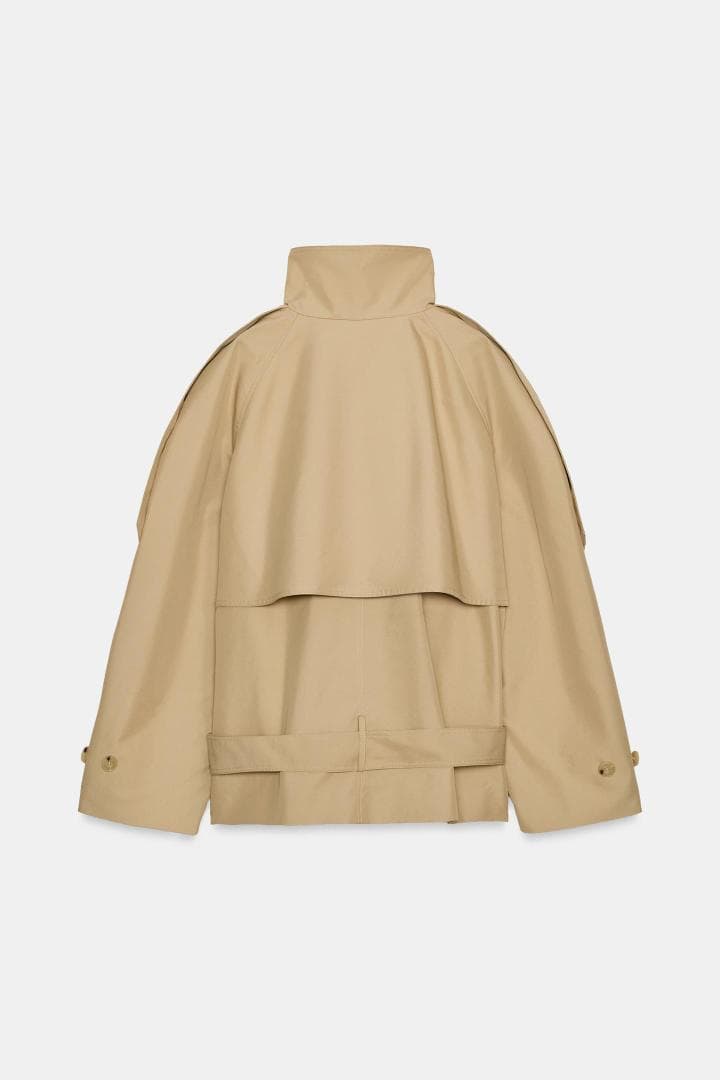 ㅋ*様 ZARA ショート丈ハイネックトレンチコート　Sサイズ