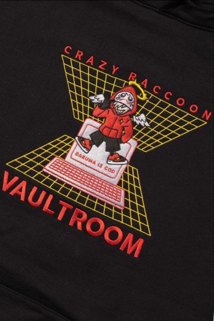 その他 vaultroom DARUMA IS GOD Hoodie BLK M