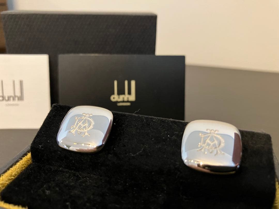 dunhill シルバー カフリンクス　カフス　国内正規品　新品未使用