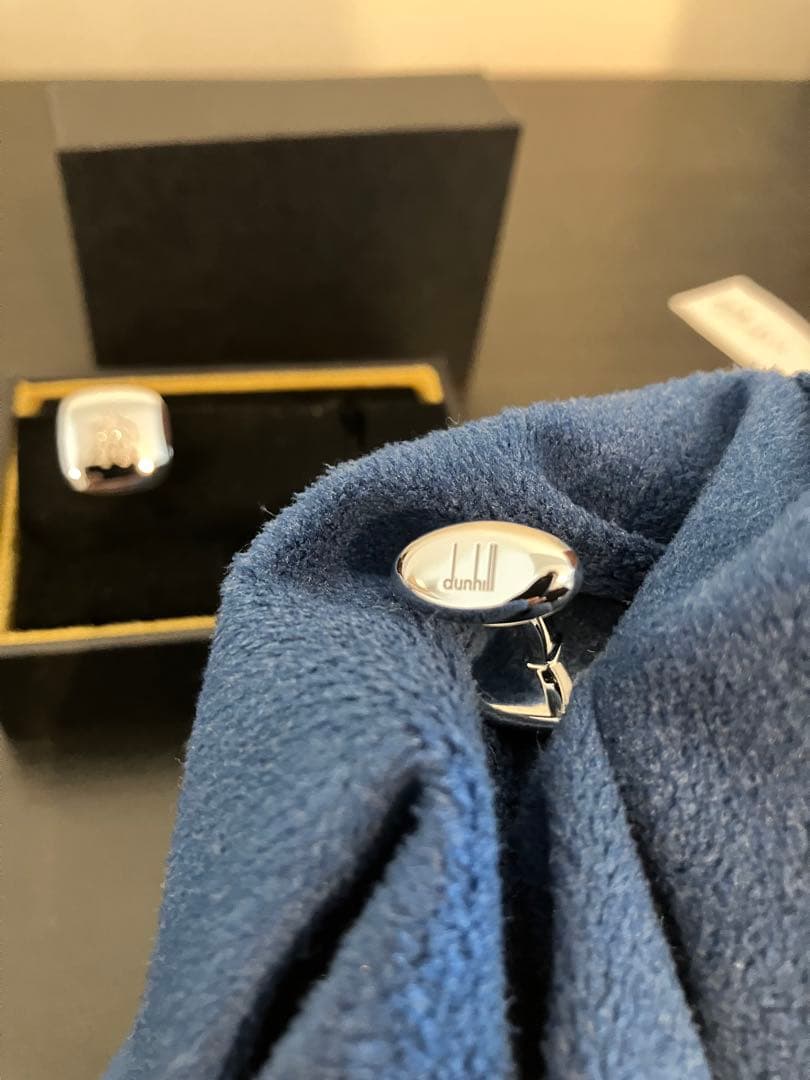 dunhill シルバー カフリンクス　カフス　国内正規品　新品未使用
