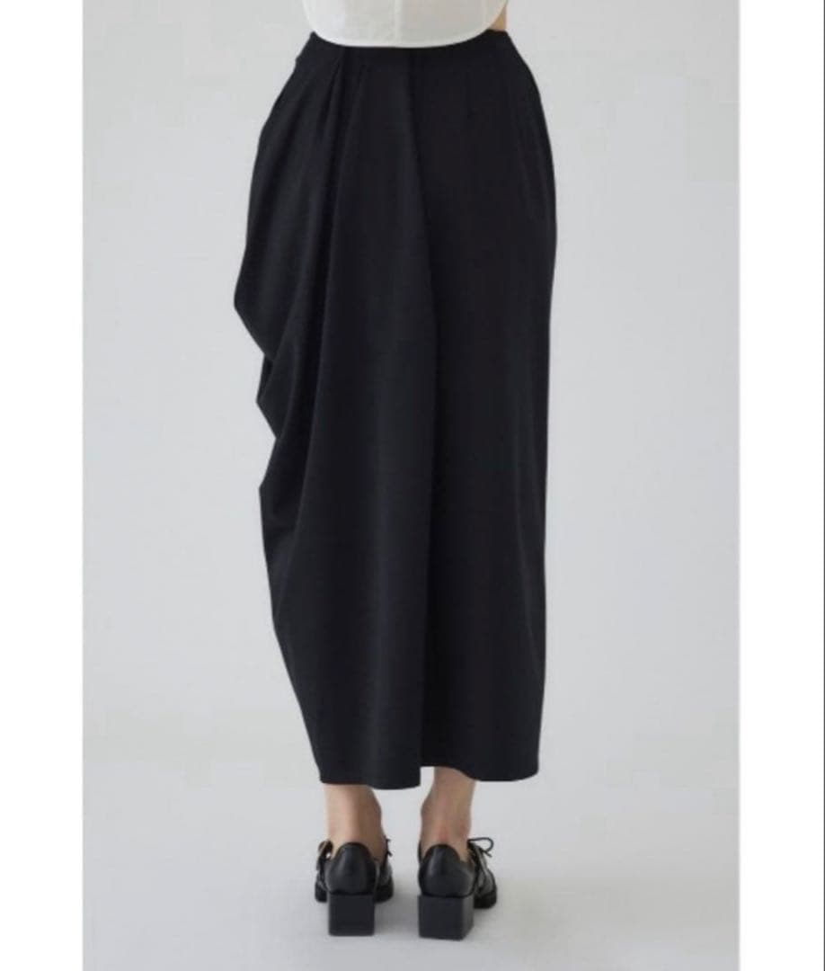 Cut drape SK カットドレープスカート ブラック 36サイズ
