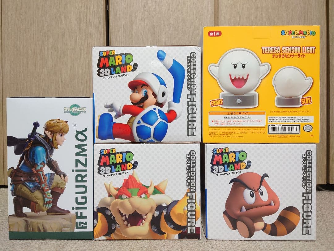 未開封 スーパーマリオ 3Dランド フィギュアセット ゼルダの伝説 リンク