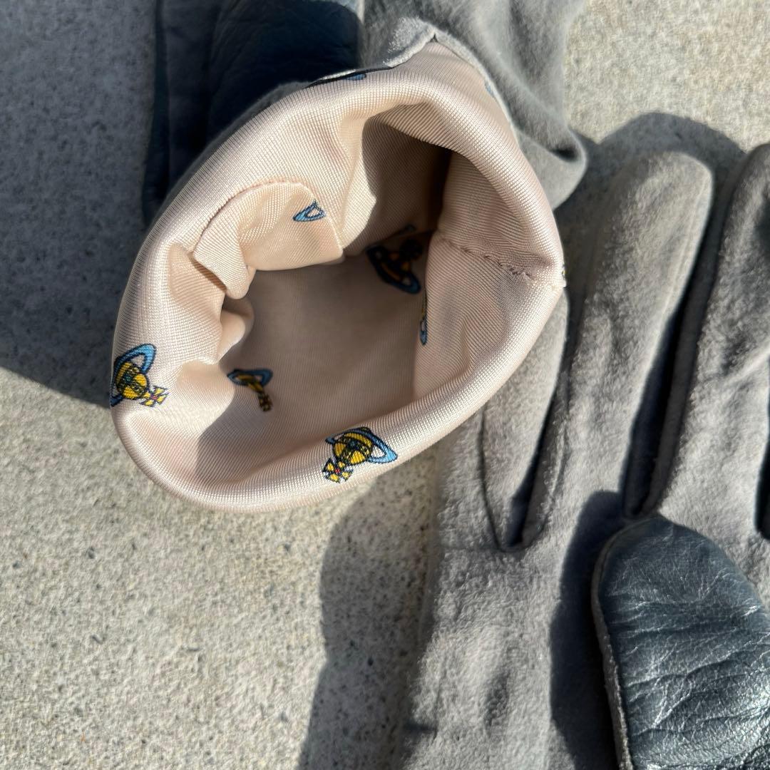 【激レア】00s Vivienne Westwood レザー 手袋 オーブ