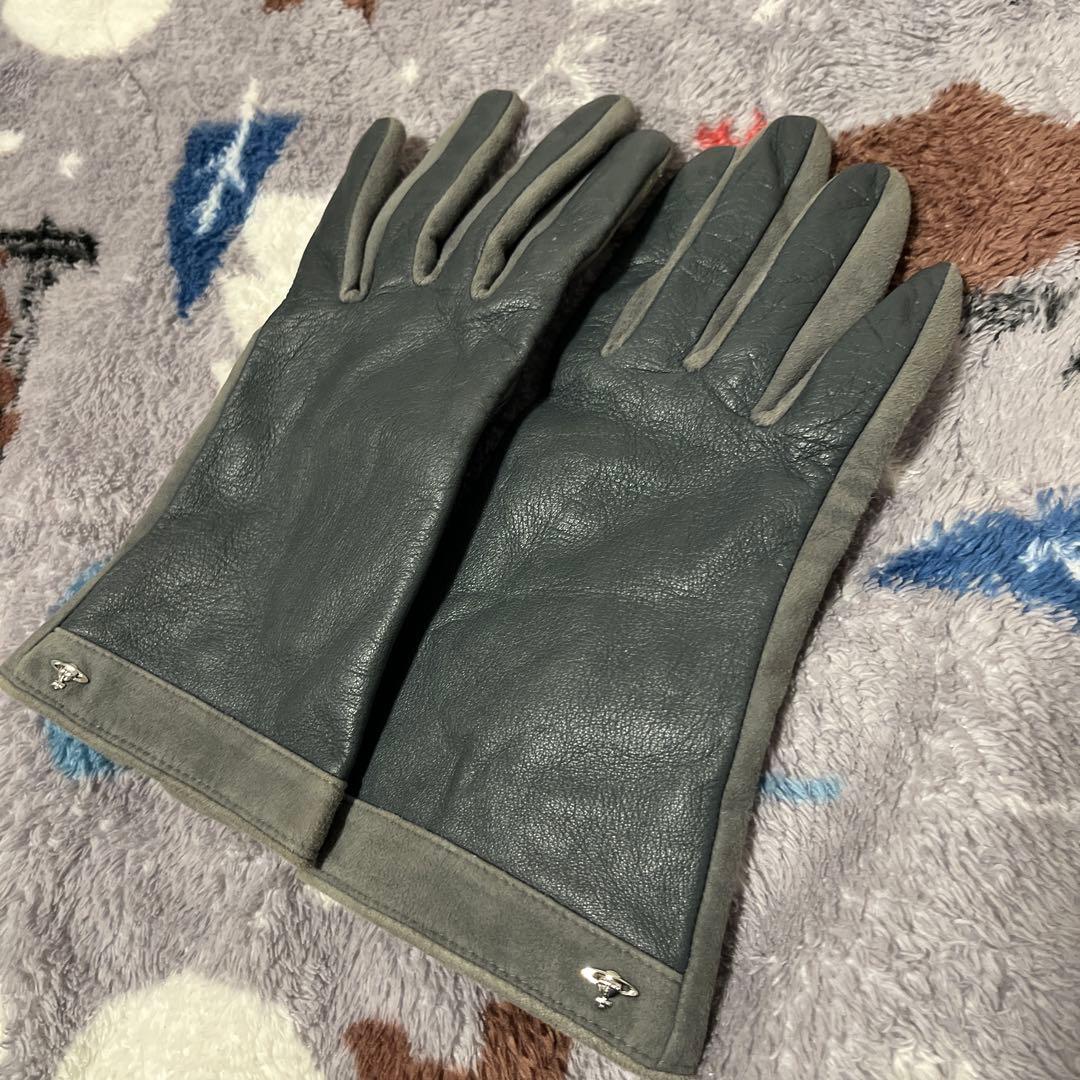 【激レア】00s Vivienne Westwood レザー 手袋 オーブ