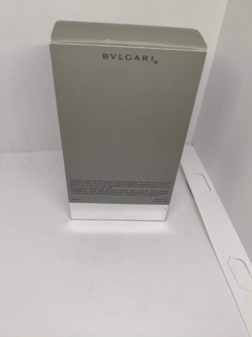 日本語ラベル　ブルガリ　プールオム　オードトワレ　100ml