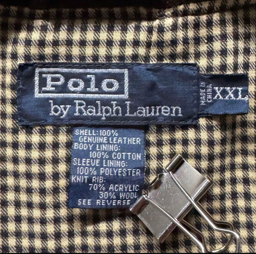 POLO ラルフローレン　フライトジャケット　ハリントン　ブラウン　ヴィンテージ