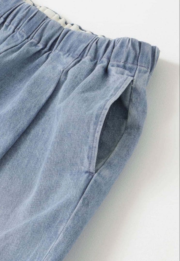 かぐれ フェードデニムイージーパンツ L/INDIGO 新品タグ付き